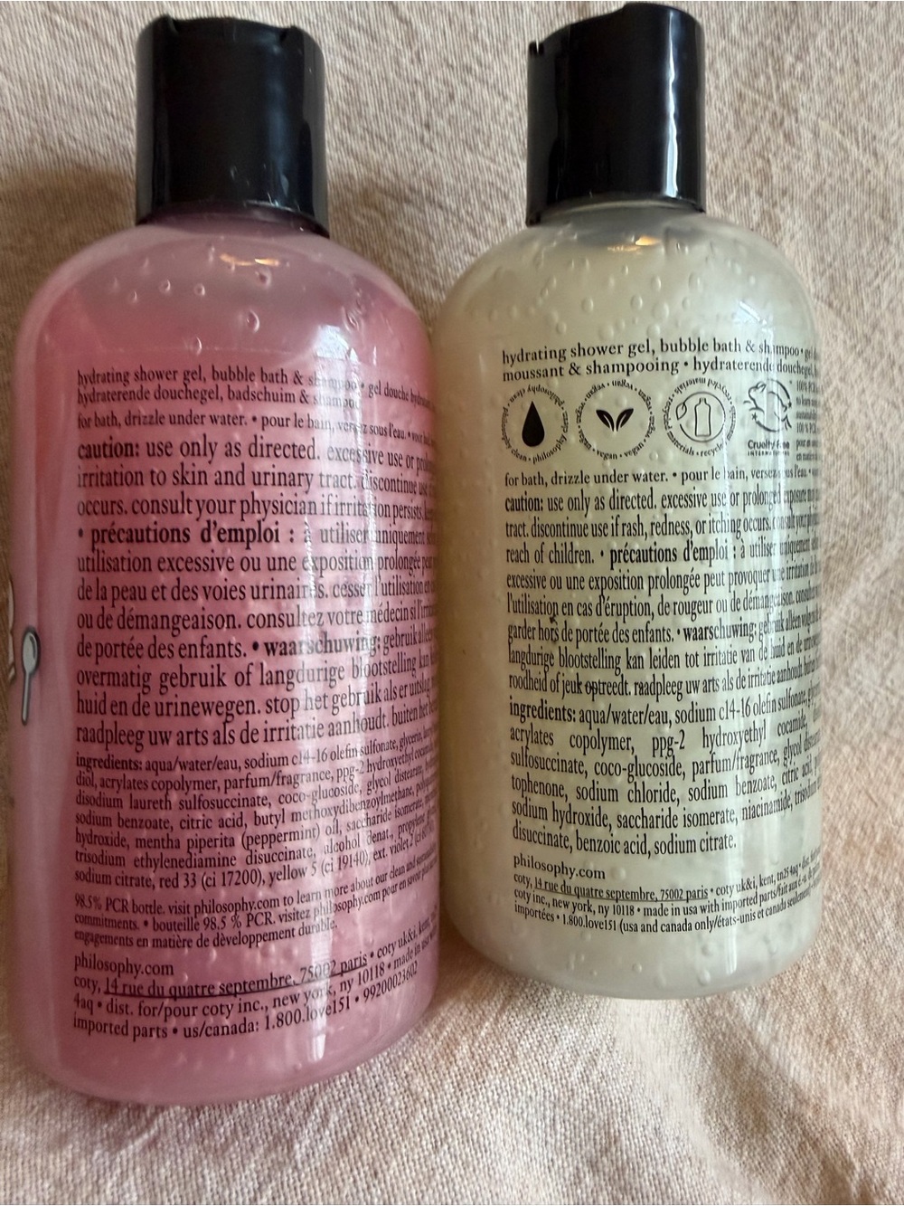 NEW~ Philosophy Peppermint Stick & Candy Cane 3-n-1 Shower Gels 8oz - Picture 2 of 2